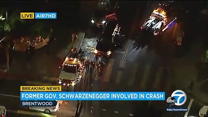 #OMG: Arnold Schwarzenegger involucrado en un accidente de varios coches en Brentwood