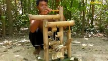 #OMG: Construccion de tanque de peces de acuario y el oxígeno de bambú rueda de agua por la habilidad antigua para los peces rojos