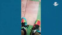 J Balvin sorprende a niño que recibió críticas en TikTok por usar tenis “pirata” del cantante