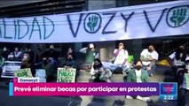 Conacyt prevé eliminar becas por participar en protestas