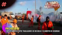 Denuncian enfrentamientos entre trabajadores de Dos Bocas y elementos de seguridad