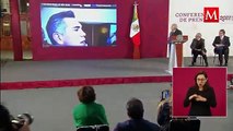 #AMLO proyecta videos 'chuscos' de líderes del PRI y FRENAAA