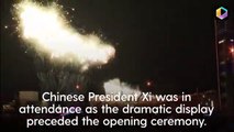 Los fuegos artificiales marcan la ceremonia de apertura de los Juegos Olímpicos de Invierno de Pekín
