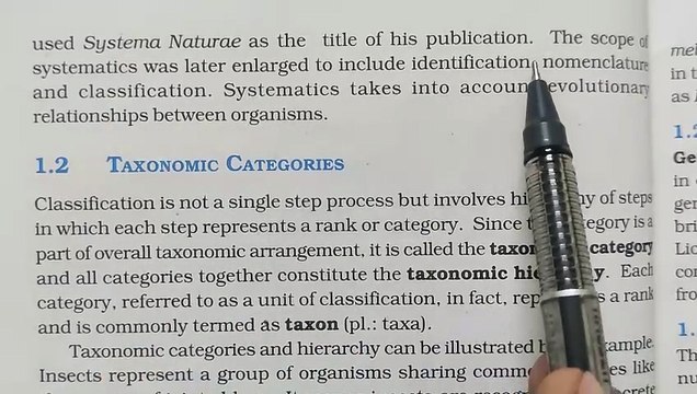 Systematics of Living Organisms Class 11 Biology