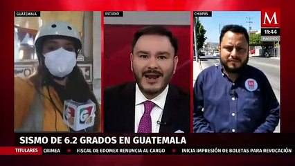 Скачать видео: Así fue el sismo de 6.2 en Guatemala; reportan daños y una mujer fallecida