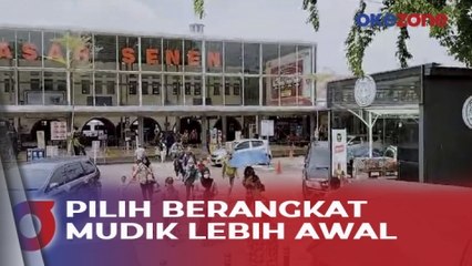 Video herunterladen: Hindari Kepadatan Jelang Lebaran, Warga Lebih Awal Mudik dari Stasiun Pasar