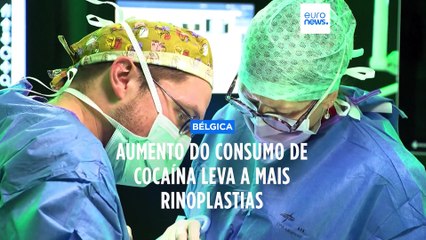 Aumento do consumo de cocaína leva a maior número de cirurgias ao nariz
