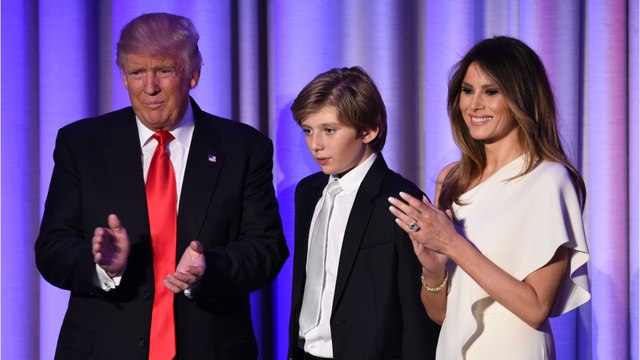 Donald Trumps Frau Melania soll wütend gewesen sein, weil er Sohn Barron in Wahlkampfbeitrag erwähnte