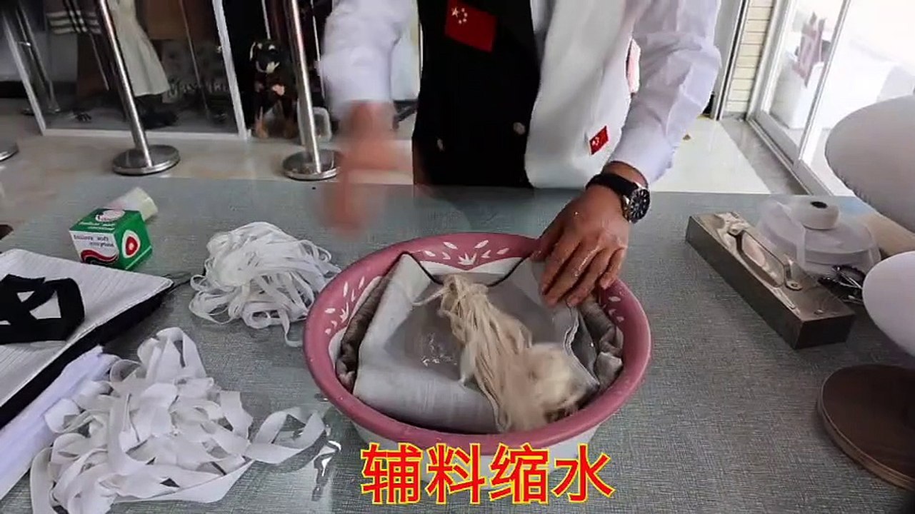 中国王兴满全麻衬工艺之面料缩水China Wang Xin Man Fabric Shrinkage of Whole Flax Interlining