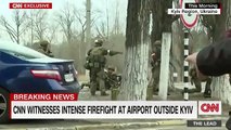 #CNN capta intenso tiroteo en aeropuerto de las afueras de Kyiv.