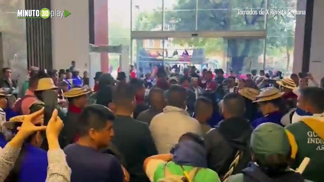 Minga indígena en Semana