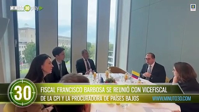 Fiscal Francisco Barbosa se reunió con vicefiscal de la CPI y la Procuradora de Países Bajos