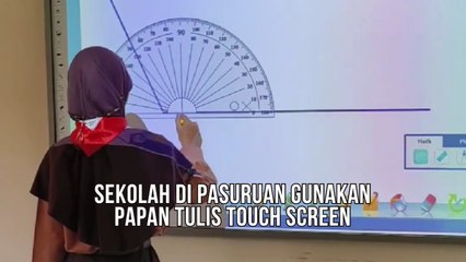 Viral Sekolah di Pasuruan Gunakan Papan Tulis Touch Screen