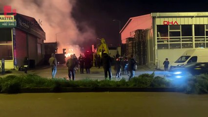 Sinop'ta sanayi sitesinde yangın