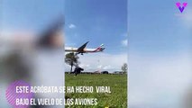 #VIRAL: Un joven británico hace acrobacias bajo la trayectoria de los aviones