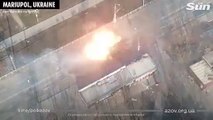 Fuerzas rusas saltan del tanque 