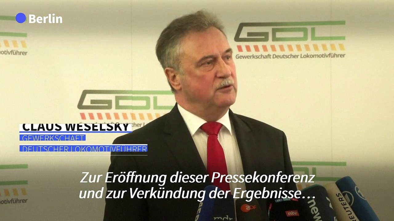 GDL-Chef: 'Erfolg fast auf der ganzen Linie' bei Bahn-Tarifeinigung