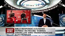 AMLO responde a Eugenio Derbez: no recibió un 'sobre amarillo' sino una transferencia electrónica