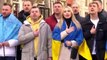 #VIDEO: Cantantes de ópera ucranianos interpretan el himno nacional en Lviv