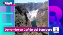 Cierran navegación en el Cañón del Sumidero por deslaves