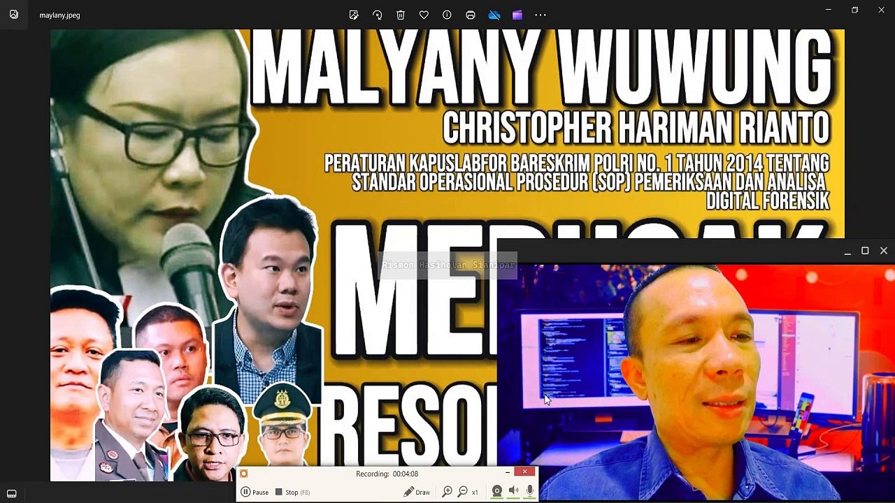 CHRISTOPHER HARIMAN RIANTO MEMBUNGKUS REKAYASANYA DENGAN PERATURAN KAPUSLABFOR BARESKRIM POLRI