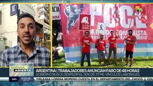 Trabajadores estatales argentinos van a paro por 48 horas