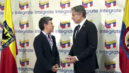 Blinken visita un centro migratorio en Bogotá para apoyar la acogida de venezolanos