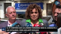 El PP confirma que Alejandro Fernández será el candidato a las catalanas, como adelantó OKDIARIO
