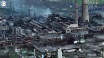 Una lluvia de municiones afecta a una planta siderúrgica ucraniana