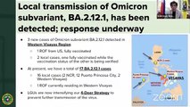 PH detecta la transmisión local de la subvariante Omicron BA.2.12.1