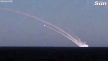 #VIDEO: La flota de buques de guerra de Rusia lanza misiles contra objetivos ucranianos