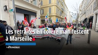 Les retraités en colère manifestent  à Marseille