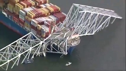 Así ha quedado el puente de Baltimore tras ser derrumbado