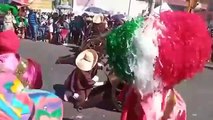 Carnaval de Huejotzingo explota cañón y destroza su mano de un danzante