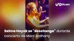 Salma Hayek  baila salsa en concierto de Marc Anthony