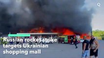 Varios muertos tras el impacto de un misil ruso en un centro comercial de Ucrania