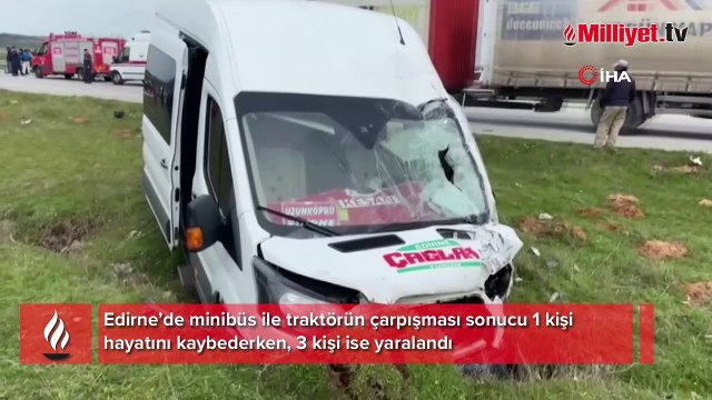 Traktör ortadan ikiye bölündü! Sürücü feci şekilde can verdi