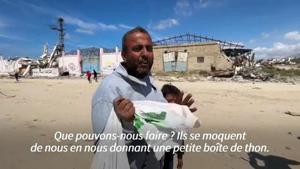 "Des gens meurent pour une boîte de thon" : les habitants de Gaza se ruent sur l'aide larguée