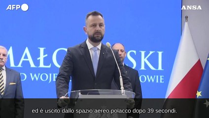 Polonia: "Missile russo ha violato il nostro spazio aereo"