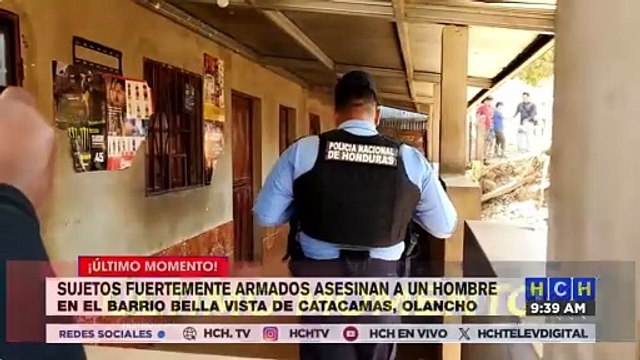 ¡Sin mediar palabra! Pistoleros matan a hombre en barrio Bella Vista, Catacamas