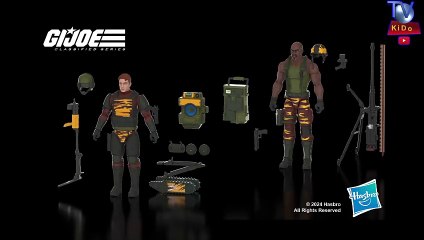 GI Joe classified Tiger force 2 pack Roadblock and Tripwire with M.A.C.L.E.O.D.