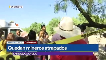 Download Video: Mineros quedan atrapados tras derrumbe en Sabinas, Coahuila