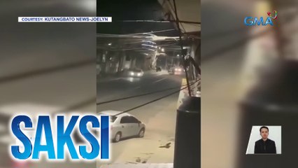 Kotse, pinaulanan ng bala ng riding in tandem; 2 sakay nito, sugatan | Saksi