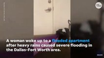 Las fuertes lluvias provocan inundaciones en un nuevo apartamento de Dallas