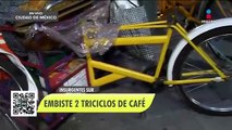 Accidente en Insurgentes: Autos embisten a dos vendedores de café