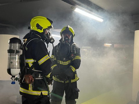 Les pompiers de la Haute-Savoie se forment à intervenir dans les parkings souterrains