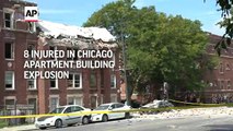 8 heridos en la explosión de un edificio de apartamentos en Chicago