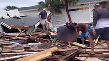 Hombre rescatado de los escombros del huracán Ian en Fort Myers: 'Te tenemos, te tenemos'