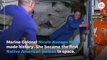 La astronauta Nicole Mann se convierte en la primera mujer nativa americana en el espacio