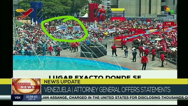 Venezuelan Attorney General offers statements on destabilizing actions